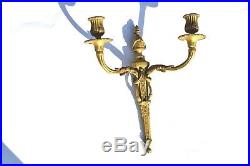 Fancy Antique French Bronze/brass Wall Sconces/candles Holder