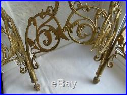 French a pair of patina bronze wall candle holders gorgeous antique
