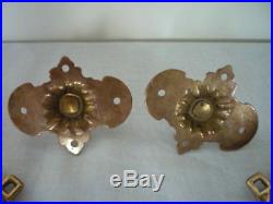 Good Pair Brass Gothic Decor Griffin Candle Sconces Wall Candle Holders (b)