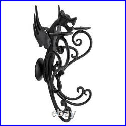Gothic Mystical Wall Dragon candle IRON Sconces holder Corridor Castle Lighting
