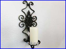Iron Wall Sconce for Pillar Candle. Original Design. Candle Holder Old World NEW