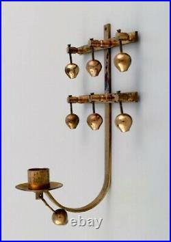 KEE MORA, Sweden. Wall candlestick in brass. 1960s / 70s