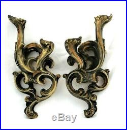 Large 4 Piece Wall Art Faux Fountain Hanging Wall Pocket Planter Candle Holders
