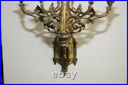 Large Gold Color Wall Candle Holder