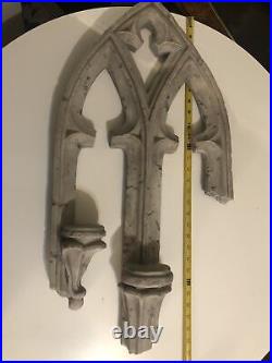 Large Resin Gothic Church Ruin Wall Hanging Candle Decoration Excellent Medieval