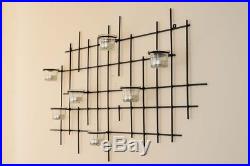 Large Wall Hanging Metal Sconce Candelabra Candlestick Tea Light Candle Holder