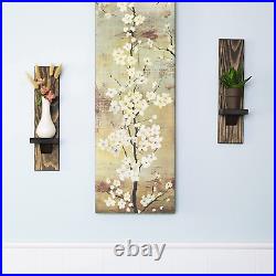 Local Beavers Decorative Wall Holders and Candle Sconces, Wooden Wall Mounted Ha