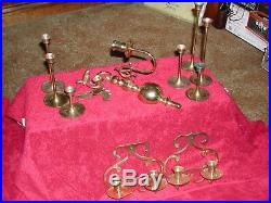 Lot (11) Candle Stick Holders Wall Sconce Mount & Table Standing
