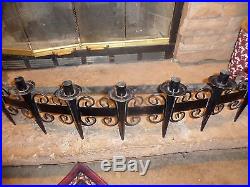 Medieval Wall Sconce Candle Holder Gothic Candle Holder 7 Candle Wall Sconce