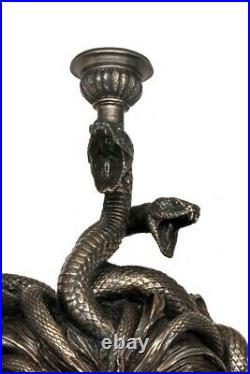 Medusa Ancient Greek Gorgon Wall Candle Holder 61cm/24in Resin Cold Cast Bronze