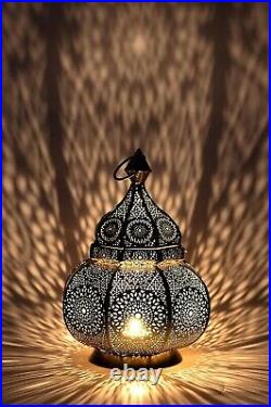 Moroccan Turkish Lamp Vintage Candle Holder Outdoor Candlestick Table Lantern