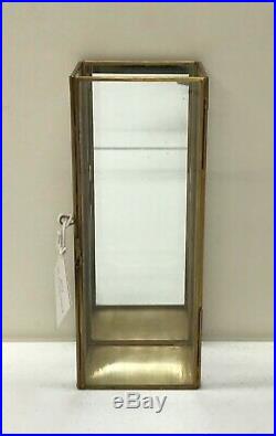 NEW Pottery Barn Meredith Mirrored Wall Mount Pillar Candle Holder LanternGOLD