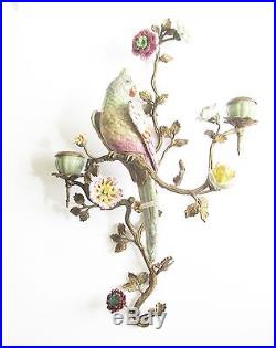 Oiseaux Parrot Wall Sconce Candle Holder (Right) Exquisite Home Decor