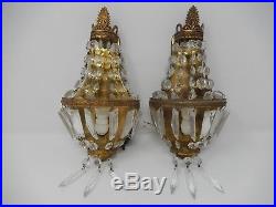 Old pair of antique wall light