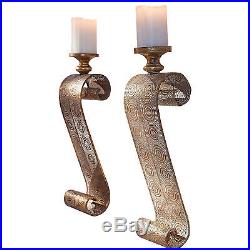 Oriental Metal Wall Hanging Candle Holder Sconce Decorative Ornament Medieval