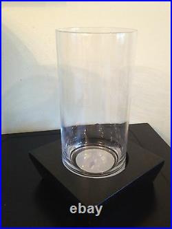 POTTERY BARN MODERN WALL Glass CANDLE HOLDER hurricane LEDGE vase New