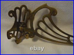 Pair Art Nouveau Piano Or Wall Candle Holder Swivel Arm German #BO