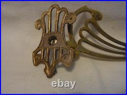 Pair Art Nouveau Piano Or Wall Candle Holder Swivel Arm German #BO