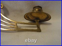 Pair Art Nouveau Piano Or Wall Candle Holder Swivel Arm German #BO