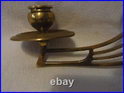 Pair Art Nouveau Piano Or Wall Candle Holder Swivel Arm German #BO