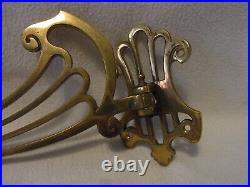 Pair Art Nouveau Piano Or Wall Candle Holder Swivel Arm German #BO