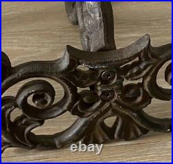 Pair Candle Sconces French Candelabra 2 Holders Wall Mounted Art Nouveau Old