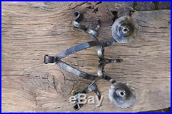 Pair Gothic Wrought Iron Wall Lights / Candle Holder Vintage