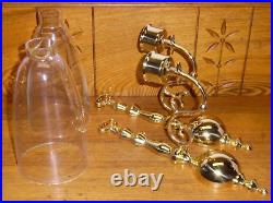 Pair Of Baldwin Brass Sconces with Shades