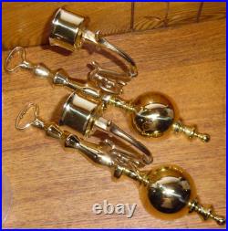 Pair Of Baldwin Brass Sconces with Shades