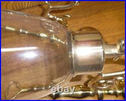 Pair Of Baldwin Brass Sconces with Shades