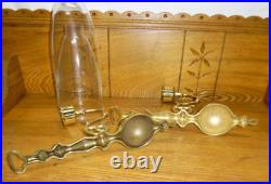 Pair Of Baldwin Brass Sconces with Shades