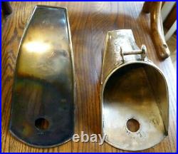 Pair Of Vintage Silver Boot Style Wall Sconces
