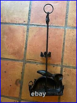 Pair of Antique Petite Choses Cast or Wrought Iron Rabbit Wall Candle Holders