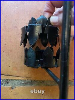 Pair of Antique Petite Choses Cast or Wrought Iron Rabbit Wall Candle Holders