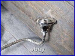 Pair of Bombay Co. Silver/Chrome Wall Hanging Sconce Candle Holders Candlestick