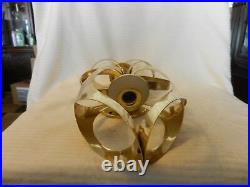 Pair of Brass Metal Wall Mount Candle Holders Spiral Design holds 2 & 1 candles