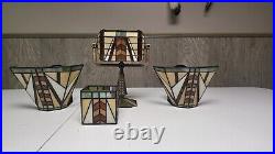 Party Lite Candle Holder Set Hanging Wall sconces, Lamp, and Votive Mosaic style