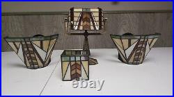 Party Lite Candle Holder Set Hanging Wall sconces, Lamp, and Votive Mosaic style