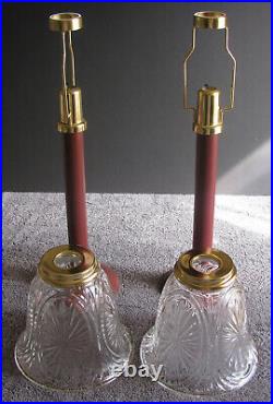 Partylite Burgundy Red Candle Lamp & Wall Sconce Stratford X-RARE 3PC Mix EUC