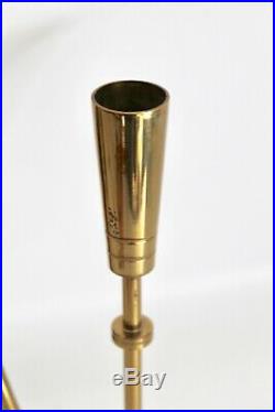 Parzinger Dorlyn Vtg Mid Century Brass Candelabra Candle Holder Wall Sconce MCM