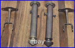 RARE Antique Early Pair Nautical Boat Ship Candle Holder Sconces w wall Brackets