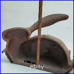 RARE Rabbit Bunny Hare Wall Sconces Candleholder Candle Holder Cast Iron