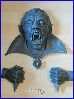 Rare Dracula Wall Mounting Candle Sconce Holder Resin Decoration Gothic Horror