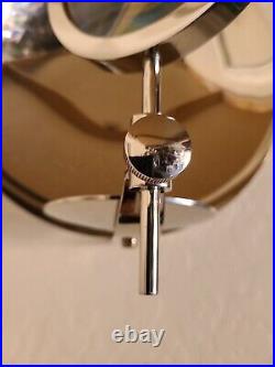 Rare Vintage Antique Parabolic Reflector Magnifying Candle Wall Sconce