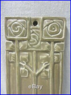 Rookwood Hanging Wall Arts And Crafts Candle Holder 1919 With Mackintosh Rose