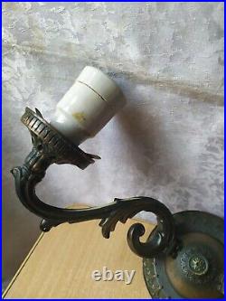 SET Vintage wall Lamp USSR Soviet Decorative Metal Sconce