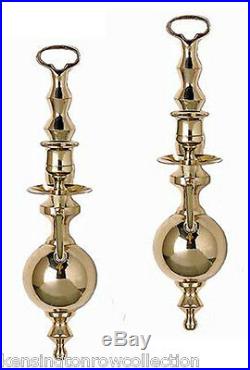 Sconces Lexington Solid Brass Wall Sconce Pair 12h Candle Holders