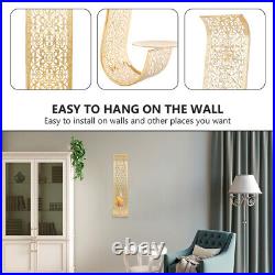 Set 4 Hanging Candle Holder Wall Mounted Candle Holder Tapered Candlesticks Lace