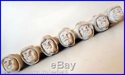 Seven Deadly sin MONK wicca candle wall holder dwarf vtg year gothic head figure