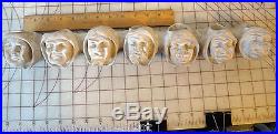 Seven Deadly sin MONK wicca candle wall holder dwarf vtg year gothic head figure